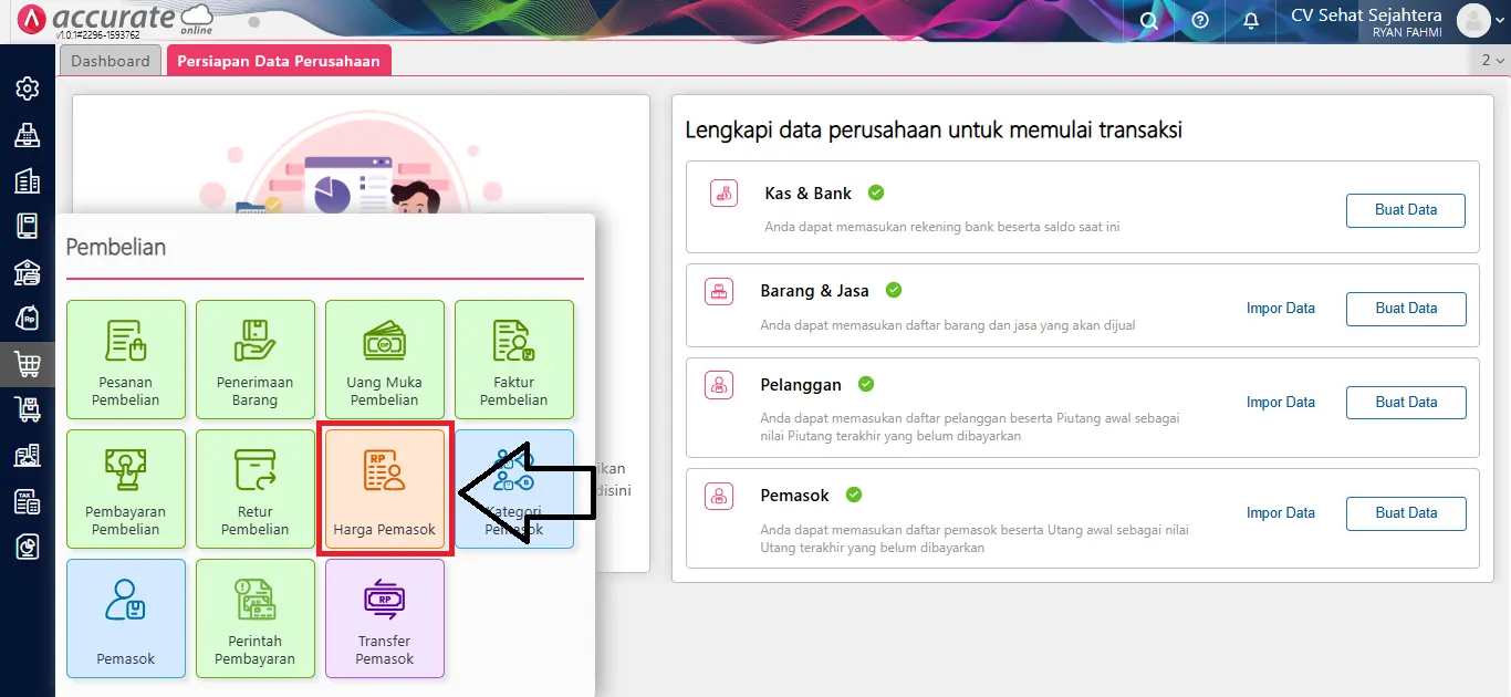 Cara membuat harga pemasok